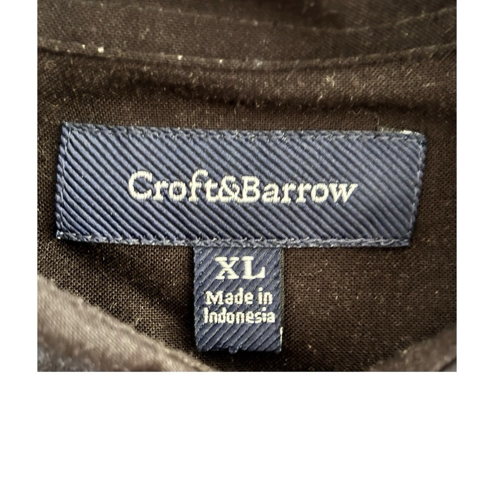Croft & Barrow Hawaiian Camp Shirt XL‎ Palm Tree Beach Tropical Coastal Rayon - Picture 3 of 9